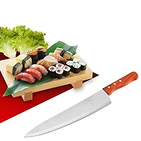 Ramkuwar Sharp Chopping Knife with Stainless Steel Blade Chef Cooking Knife with Wooden Handle-thumb1