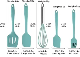 Ramkuwar with device of R 5 Piece Silicone Baking Utensils Kitchen Set (Blue) - 5 Piece-thumb1