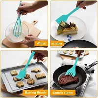 Ramkuwar with device of R 5 Piece Silicone Baking Utensils Kitchen Set (Blue) - 5 Piece-thumb2