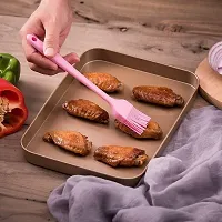 Ramkuwar 5 Piece Silicone Baking Utensils Set – Spatula, Whisk, Brush, Spoon, Scraper Baking Utensil Tool Set Ideal for Mixing, Baking & Cooking Silicone Kitchen Utensils (5-Piece) (Pink)-thumb4