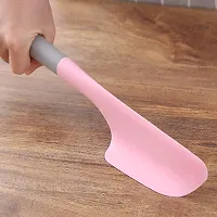 Baskety Silicone Spatula - Heat Resistant Multifunctional Kitchen Baking Tool Cake Cream Butter Knife for Cake Kitchen Accessories Tools, Dark Pink Pack of 1-thumb4