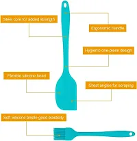 Ramkuwar with device of R 5 Piece Silicone Baking Utensils Kitchen Set (Blue) - 5 Piece-thumb4