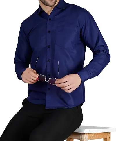 Comfortable Cotton Blend Long Sleeves Casual Shirt 