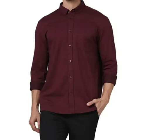 Comfortable Polyester Long Sleeves Casual Shirt 