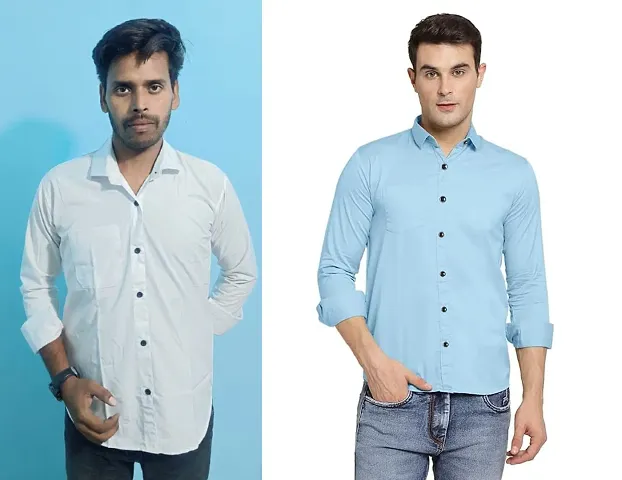 Comfortable Polyester Long Sleeves Casual Shirt 