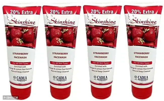 Skin shine Strawberry face wash 4pc (70x4)ml
