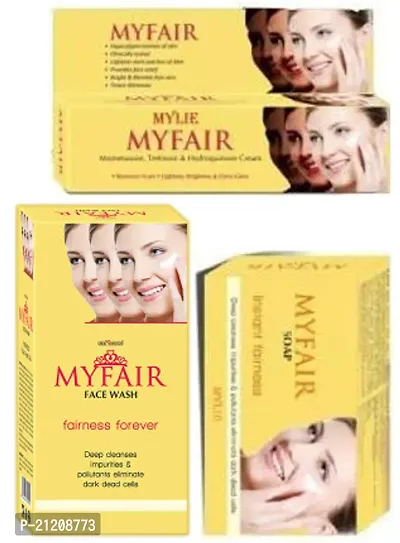 My Fair Pack of 3 items (Cream + Facewash + Soap) (20+60+75)g Forever Fairness