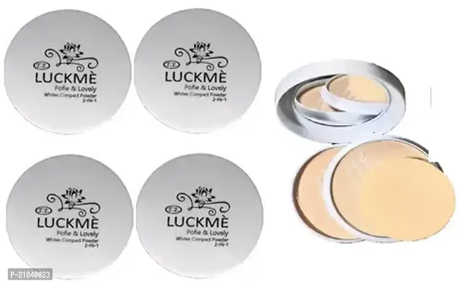 Luckme Pofie  Lovely Whitex Compact Powder (2-in-1) face powder set of 4pc