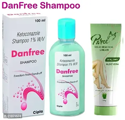 Danfree Anti Dandruff Shampoo 100ml with Paree Hair Remover Cream 50g