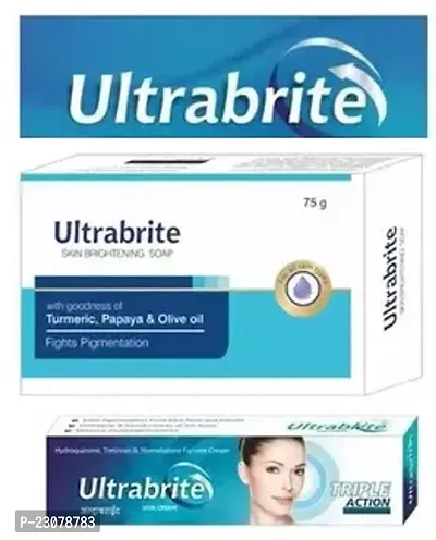 Ultrabrite  Soap + Cream  (75 + 15)g set For Pimple  Acne Free Face-thumb0