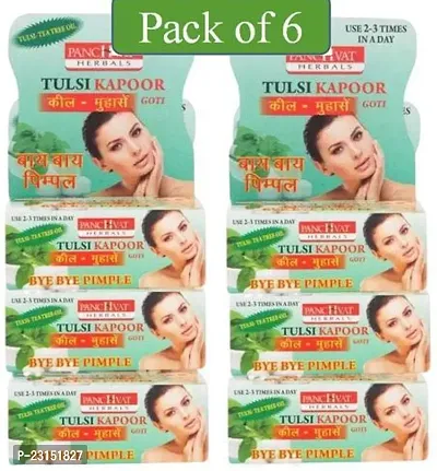 Panchavati Tulsi Kapoor facial goti 6pc(25x6)pc to remove Dark Spot  Pimple