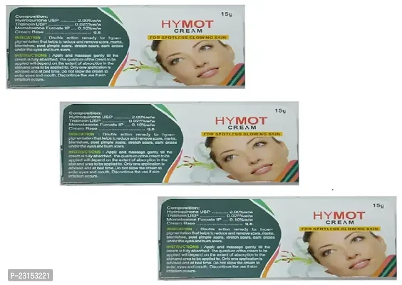 HYMOT face whitening, Post Pimple Scars  Dark circles removing Cream 3pc (15x3)g