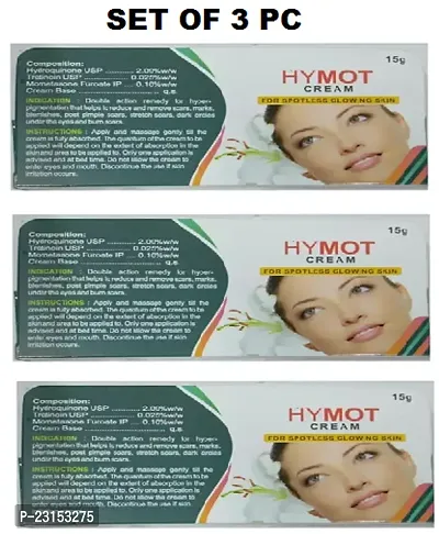 HYMOT face whitening, Post Pimple Scars  Dark circles removing Cream set of 3pc (15x3)g Total weight (45)g