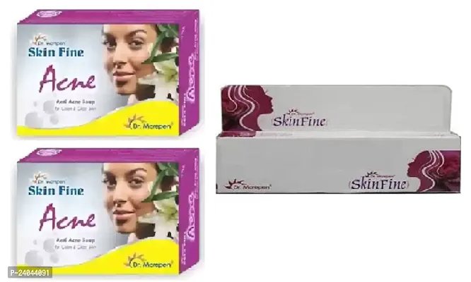 Skin Fine  Acne Soap  2pc (75+75) and Cream (15)g