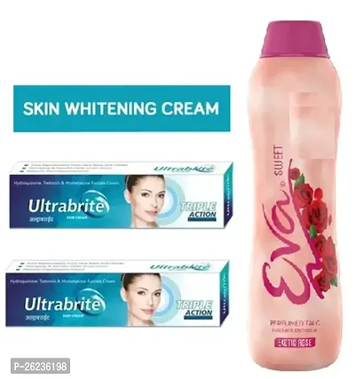 Ultrabrite whitening  Night cream 2pc (15+15)ml  and Eva Sweet Talc Powder (100)g