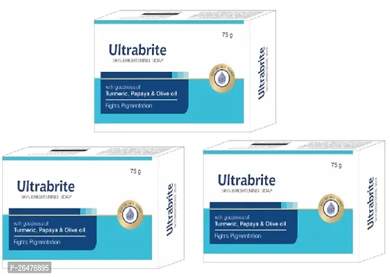 Ultrabrite Face whitening Soap set of 3pc(75+75+75)g-thumb0