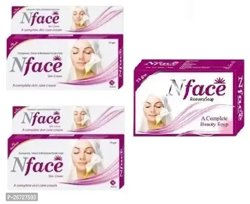 Nface  a complete skin care cream 2pc and soap 1pc  set (15+15+75)g