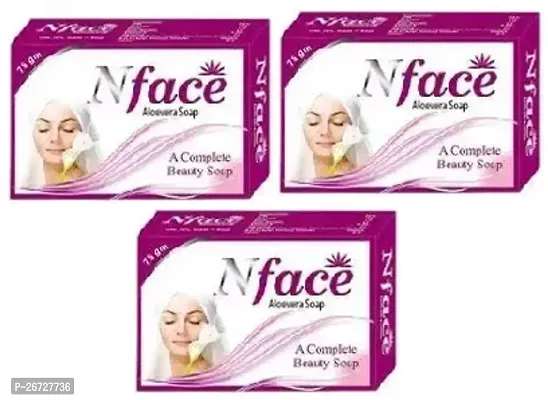 Nface  a complete skin care  soap 3pc  set (75+75+75)g