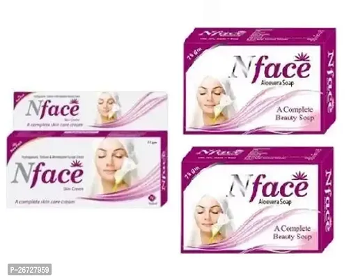 Nface  a complete skin care 1 cream 2 soap  set (15+75+75)g