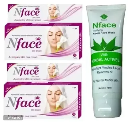 Nface skin care cream 2pc (15+15)g with Nface Neem facewash (75)ml-thumb0