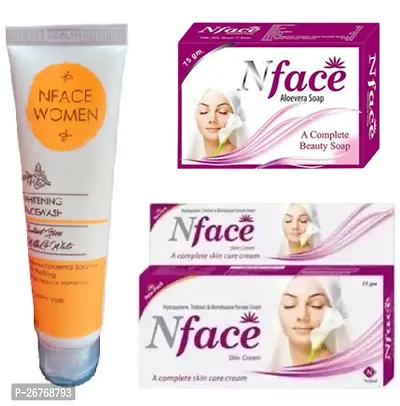 Nface  Women Face wash(75)g with  Cream   Soap (15+75)