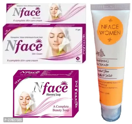 Nface Fairnesh night  cream + soap +Nface Women face wash (15+75+70)g