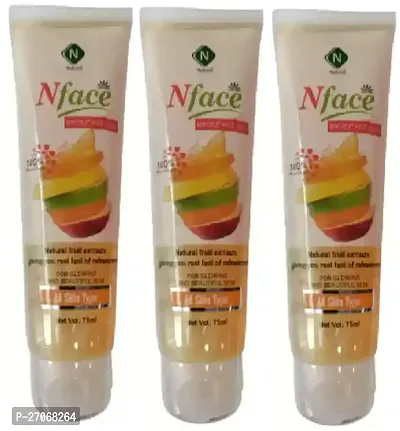 Nface  Dark spot  Pimple Removing Fruit Face wash 3pc set (70x3)