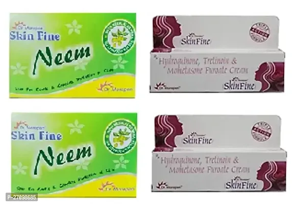Skin Fine 2 Cream and 2 Neem Soap
