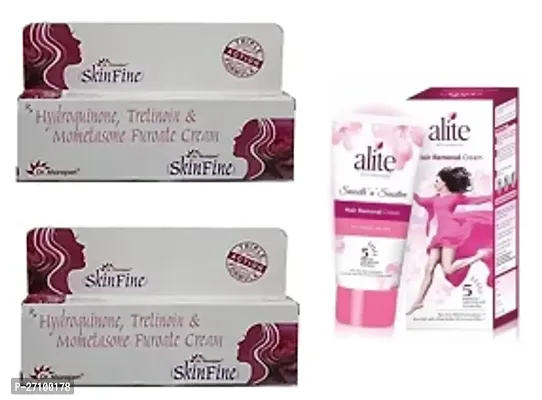 Dr Morepen Skin Fine Cream 2pc (15+15)g with Alite Hair removing Cream (30)g