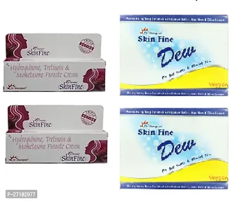 Skin Fine Triple Action Cream 2pc (15+15)g with Skin Fine Dew soap 2pc (75+75)g-thumb0