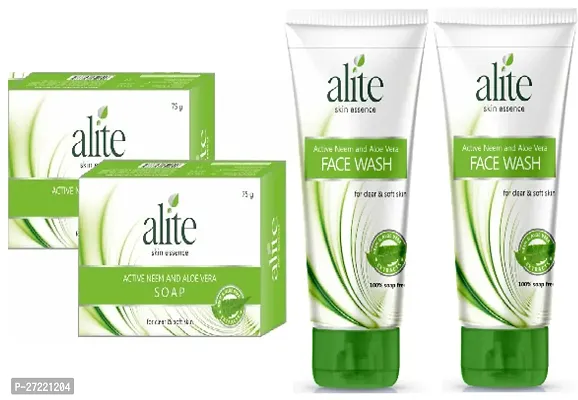 Alite Neem Soap 2pc(75x2)g for soft skin  Alite Neem Face wash 2pc (70x2)ml