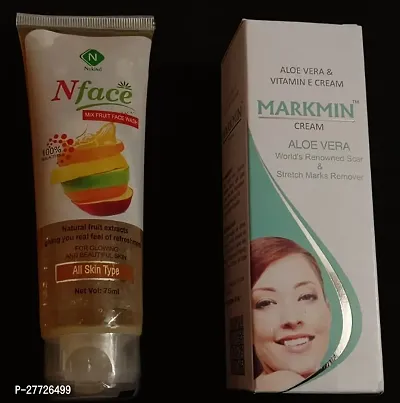 Nface wash + Markmin alovera cream (70+60)g