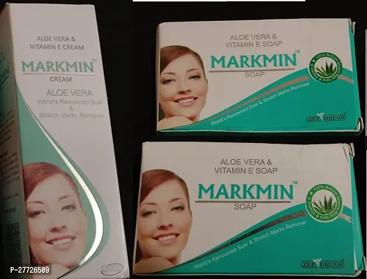 Markmin  alovera   Vitamin E cream (60)g with 2 Soap  (75+75)g for unwanted dark spot  pimple