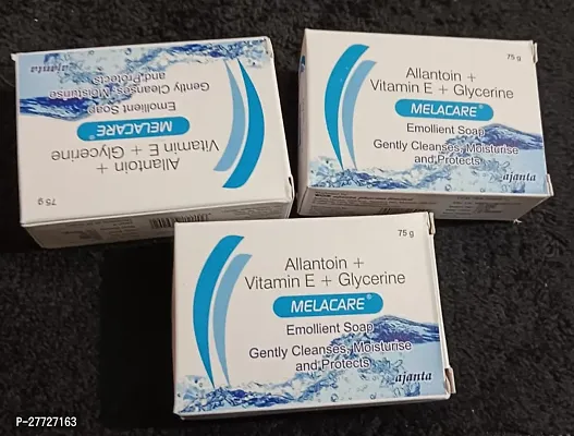 Melacare  Viamin E + Glycerin soap 3pc set (75+75+75)g for unwanted Dark spot  Pimple
