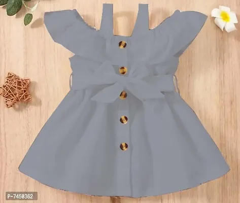 Grey Crepe Off Shoulder Dress