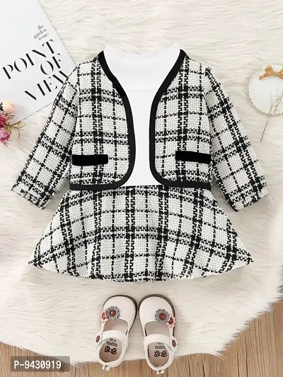 Girls clothing set with High neck