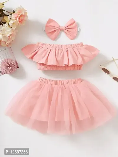 Beautiful Girls skirt set with hairband-thumb0