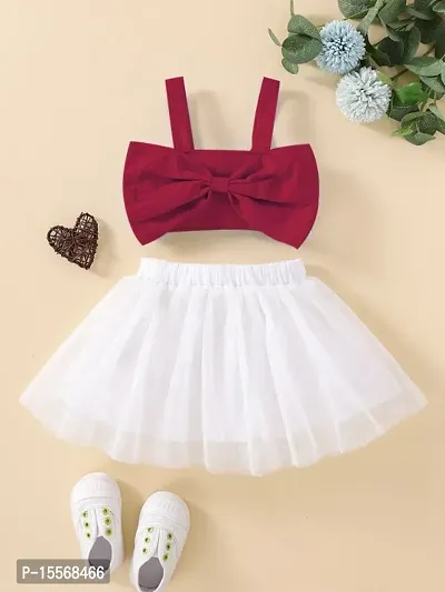 Fancy Satin Clothing Set For Baby Girl-thumb0