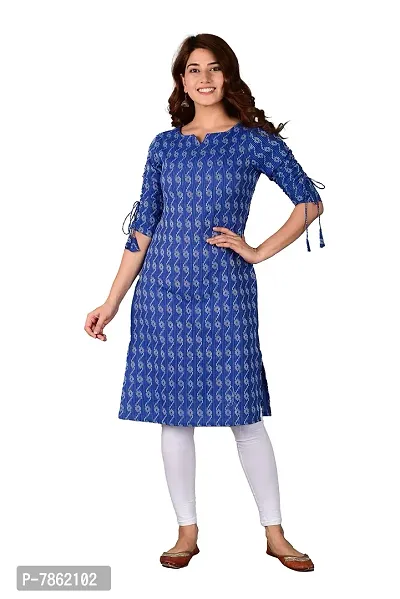 AAIVAN Women's Cotton A-Line Kurta/Kurti for Office and Casual Wear-thumb0