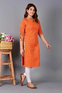 AAIVAN Women's Cotton A-Line Kurta/Kurti for Office and Casual Wear-thumb2