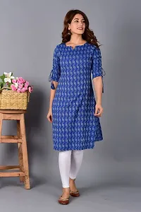 AAIVAN Women's Cotton A-Line Kurta/Kurti for Office and Casual Wear-thumb3