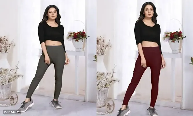 Stylish Cotton Lycra  Jeggings For Women