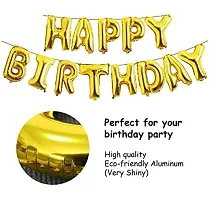 Crelzos- Happy Birthday Decoration Combo 43Pcs Set Foil Banner and Balloons for Girls Adult Wife Girl Friend 1-thumb4