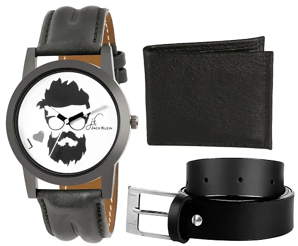 N Funky Wrist Watch With Wallet And Belt