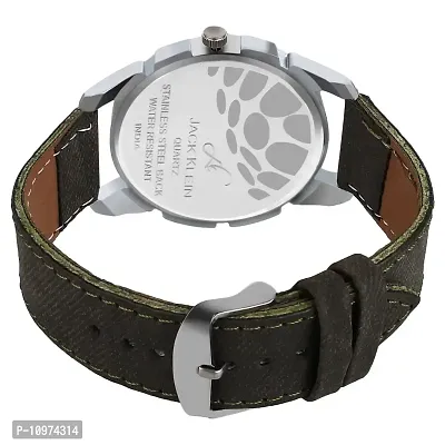 Green Dial Denim Finish Day And Date Working Multi Function Watch-thumb4