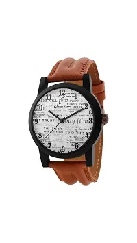 Stylish Graphic Watch With Belt And Aviator Glasses-thumb1