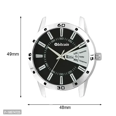 Stylish And Trendy Silver Metal Strap Analog Watch For Men-thumb4