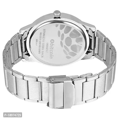 Stylish And Trendy Silver Metal Strap Analog Watch For Men-thumb3