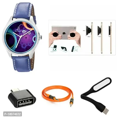 Combo Of Watch With Mobile Accessories ( Pop Socket )