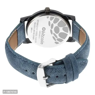 Stylish And Trendy Blue PU Strap Analog Watch For Men-thumb4